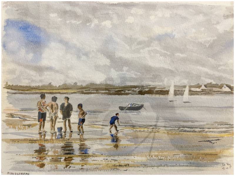 My father's watercolors: transparency, light and color