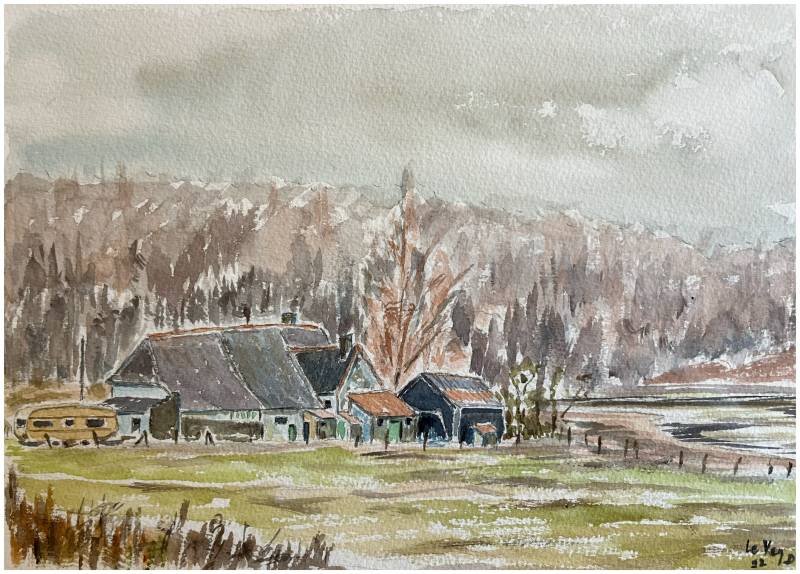 My father's watercolors: transparency, light and color