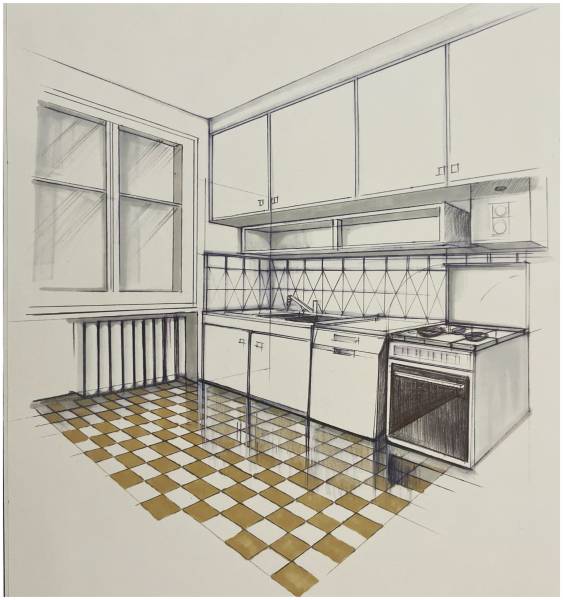 Drawings created with alcohol markers - Rough